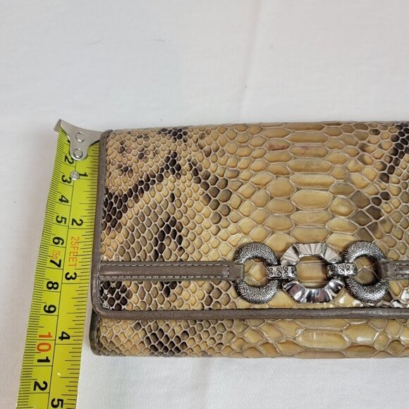 Brighton Python-Embossed Tri-Fold Wallet - Picture 10 of 10